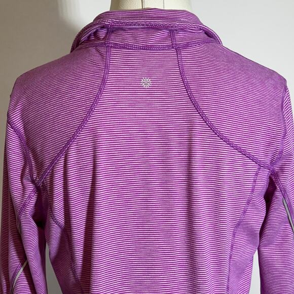 Tangerine Purple Orchid Long Sleeve 1/4 Zip Sweater Athletic Womens Size Small S - Picture 9 of 14